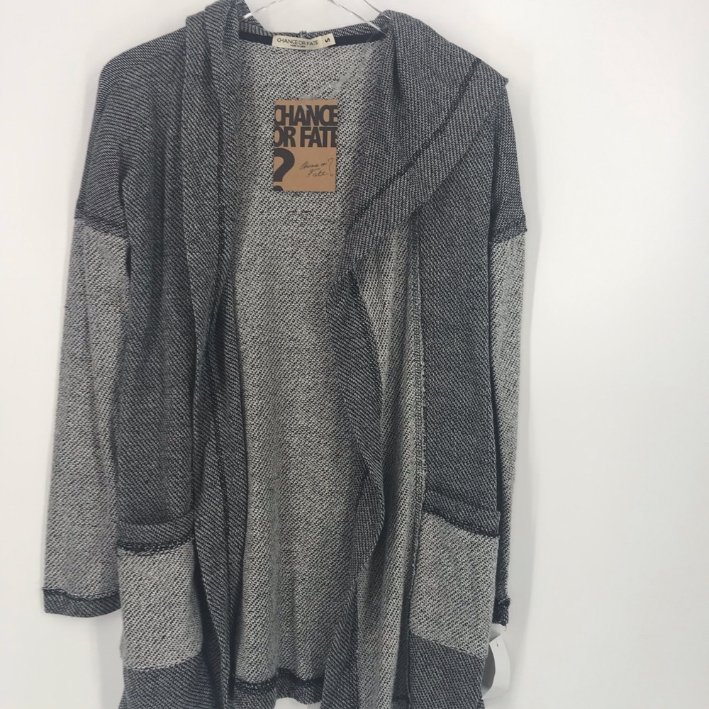 Chance or Fate Cardigan Sweater with pockets.